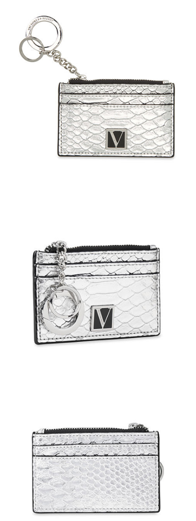 빅토리아시크릿 메탈릭 피톤 키체인 카드케이스 VS26134366-027S- 이랜드몰