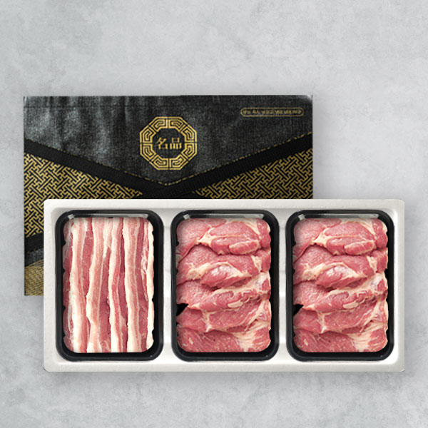 [브라이트데이] 한돈 1.2kg 선물세트(삼겹살400g+목살800g)