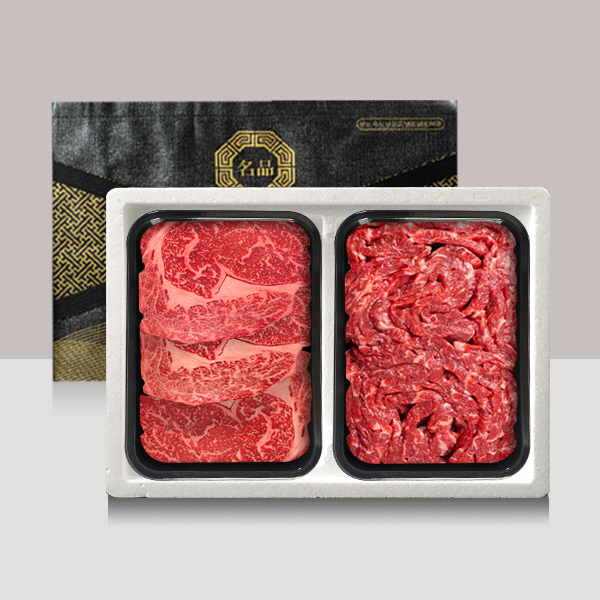 [브라이트데이] 1++등급(7이상) 한우 800g 선물세트(등심400g+불고기400g)