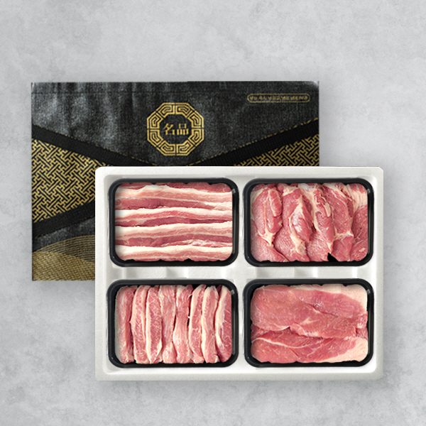 [브라이트데이] 한돈 2kg 선물세트(삼겹살500g+목살500g+항정살500g+불고기500g)