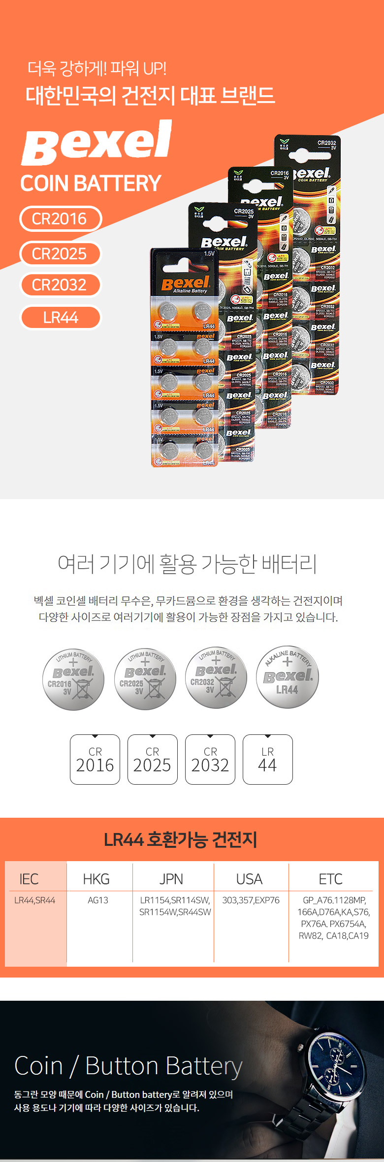 벡셀 리튬 배터리 CR2016 CR2025 CR2032 LR44 건전지 - SSG.COM