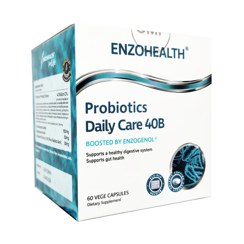 엔조 헬스 프로바이오틱스 데일리 케어 400억 엔조제놀 강화 60식물성 캡슐