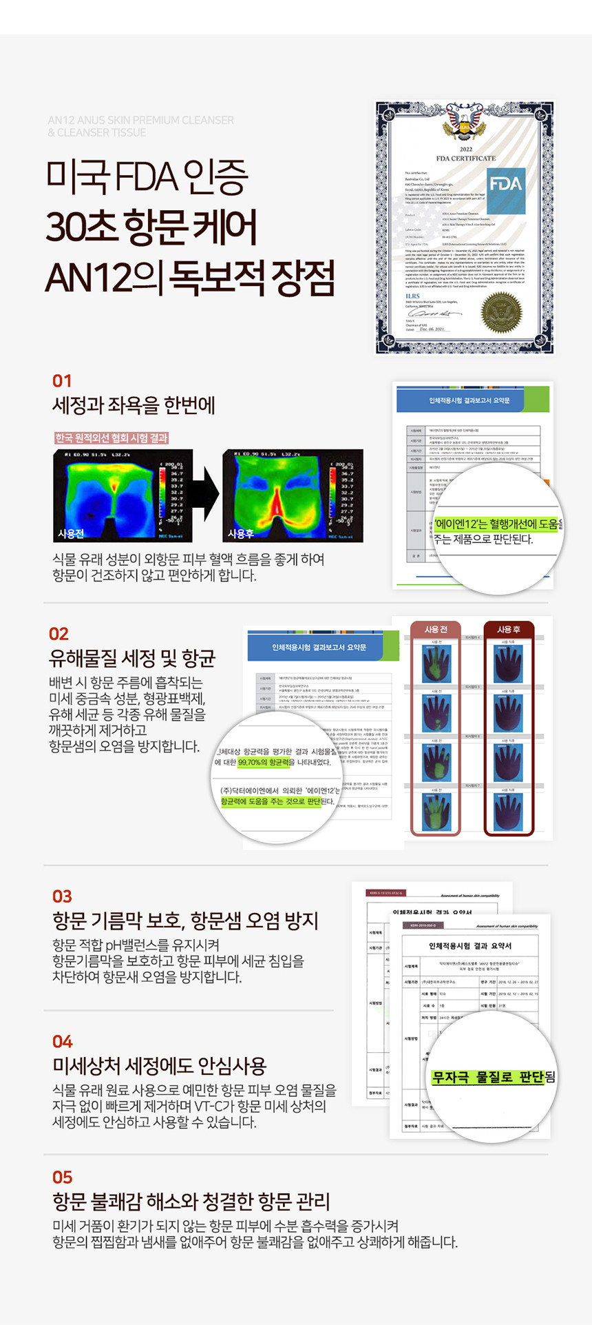 AN12 남성세정제 항문 전용 클렌저 청결제 똥꼬 항문가려움-모바일 11번가