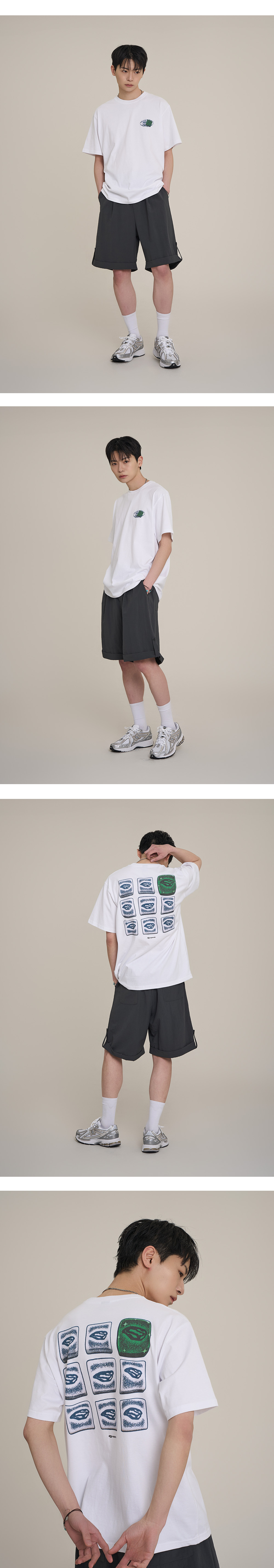 MUSINSA | SUPERSUB Swayver Dice Short Sleeve T-Shirt - White