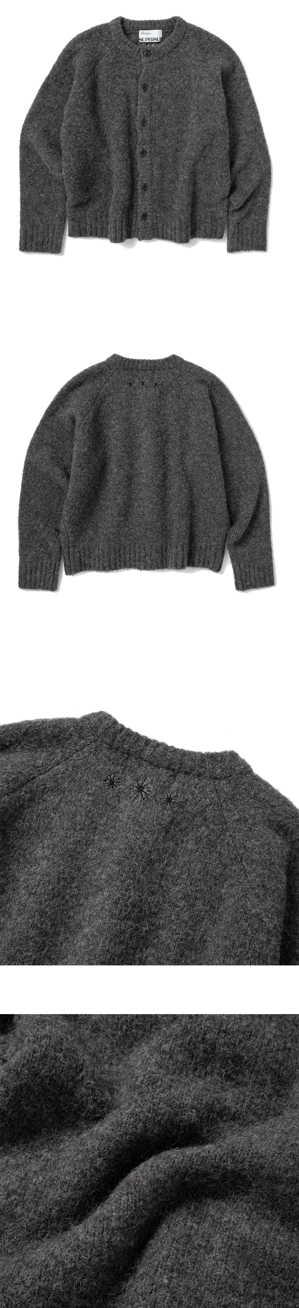 플래쉬 심볼 래글런 크롭 가디건 - 차콜 상품이미지.jpg