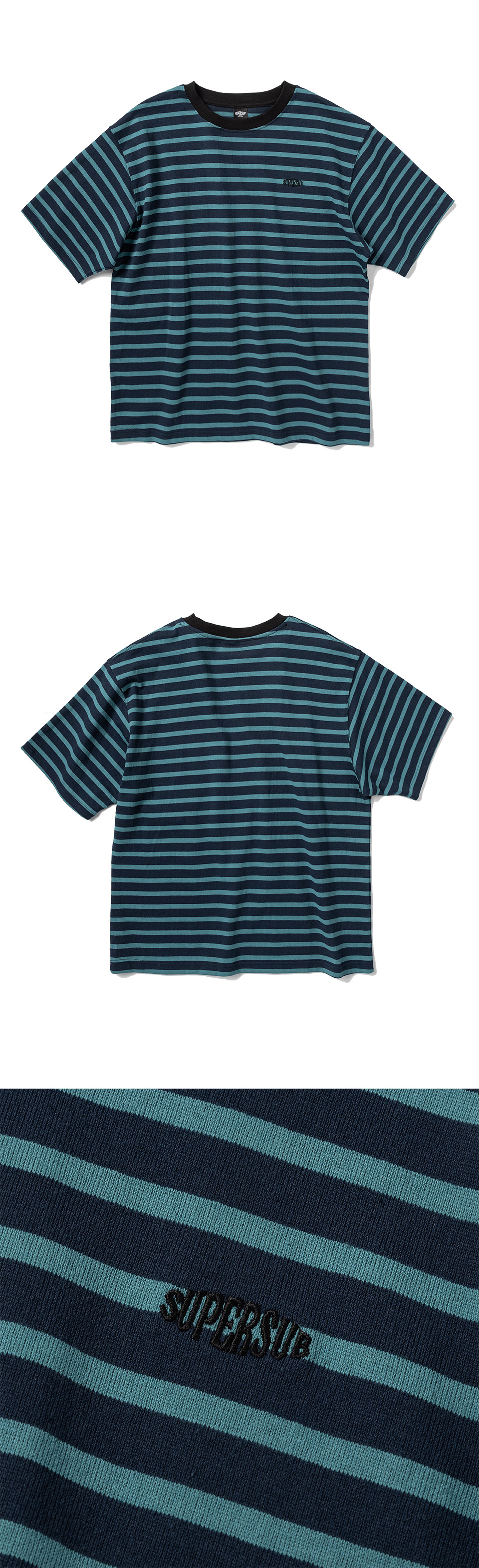 SUPERSUB ♥ overfit striped short sleeve t-shirt MUSINSA | SUPERSUB 10 count overfit striped short sleeve t