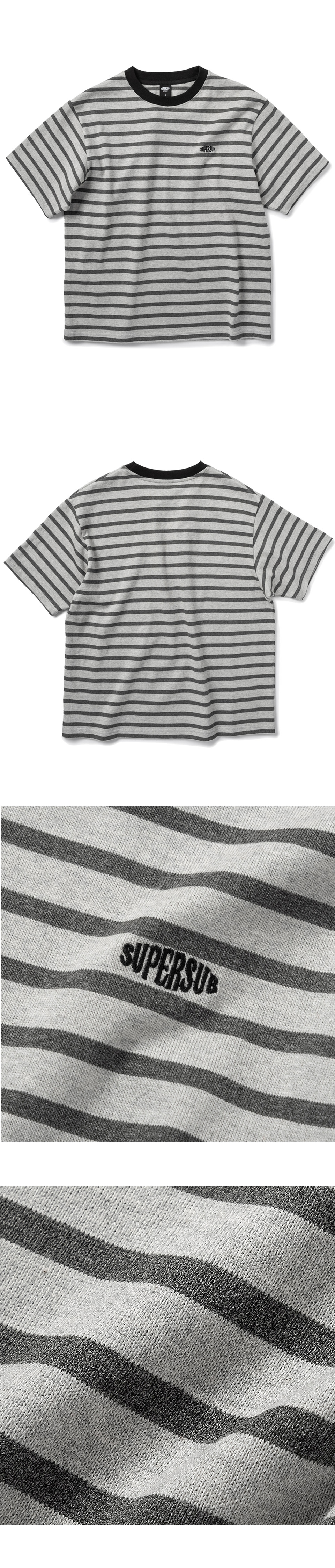 SUPERSUB ♥ overfit striped short sleeve t-shirt MUSINSA | SUPERSUB 10 count overfit striped short sleeve t