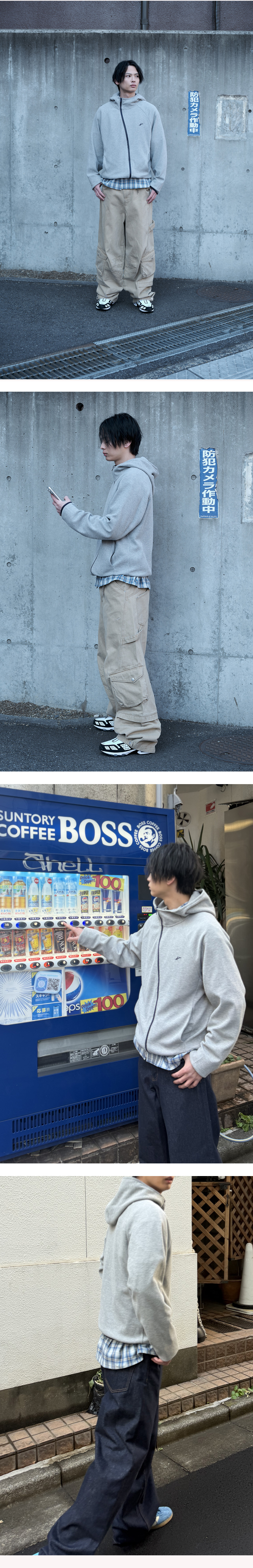 2커브드 하이넥 와플 후드 집업 - 메란지 모델컷 하.jpg