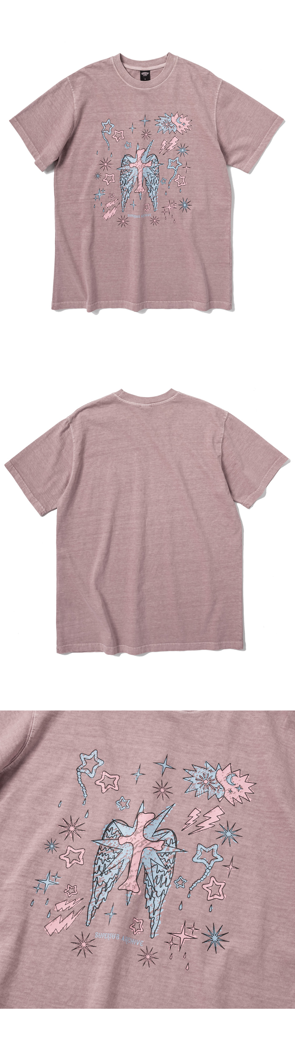 MUSINSA | SUPERSUB Heaven Galaxy Short Sleeve T-Shirt