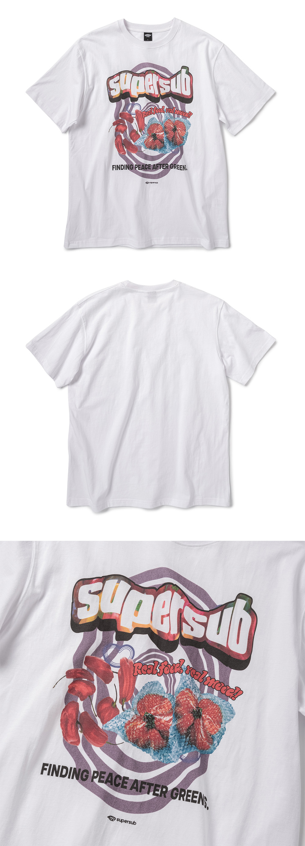 SUPERSUB ♥ After green short sleeve t-shirt /追跡付 MUSINSA公式 | SUPERSUB Aftergreen Short Sleeve T-Shirt-White