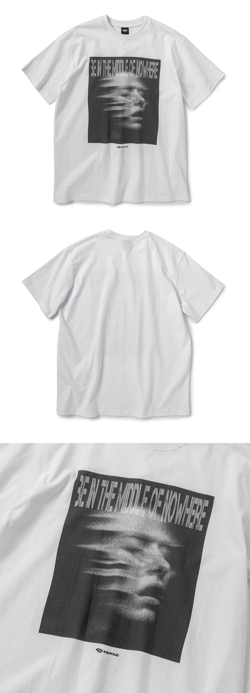 SUPERSUB ♥ NowHere Short Sleeve T-Shirt /追跡付 MUSINSA公式 | SUPERSUB NowHere Short Sleeve T-Shirt - White