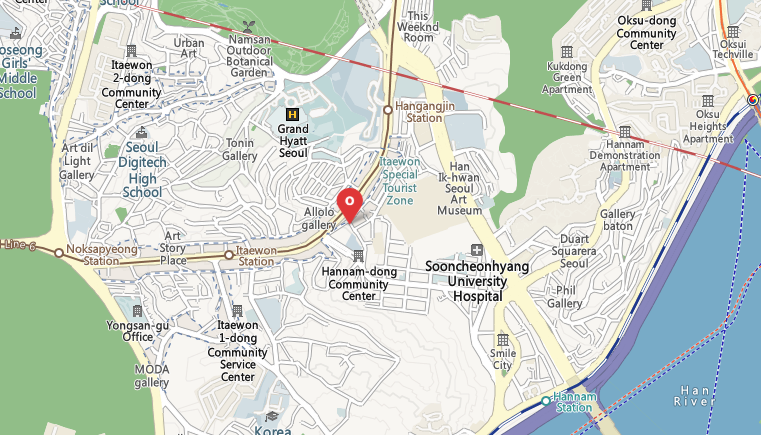 Hannam-dong walking route - stylish street in Seoul's Yongsan district