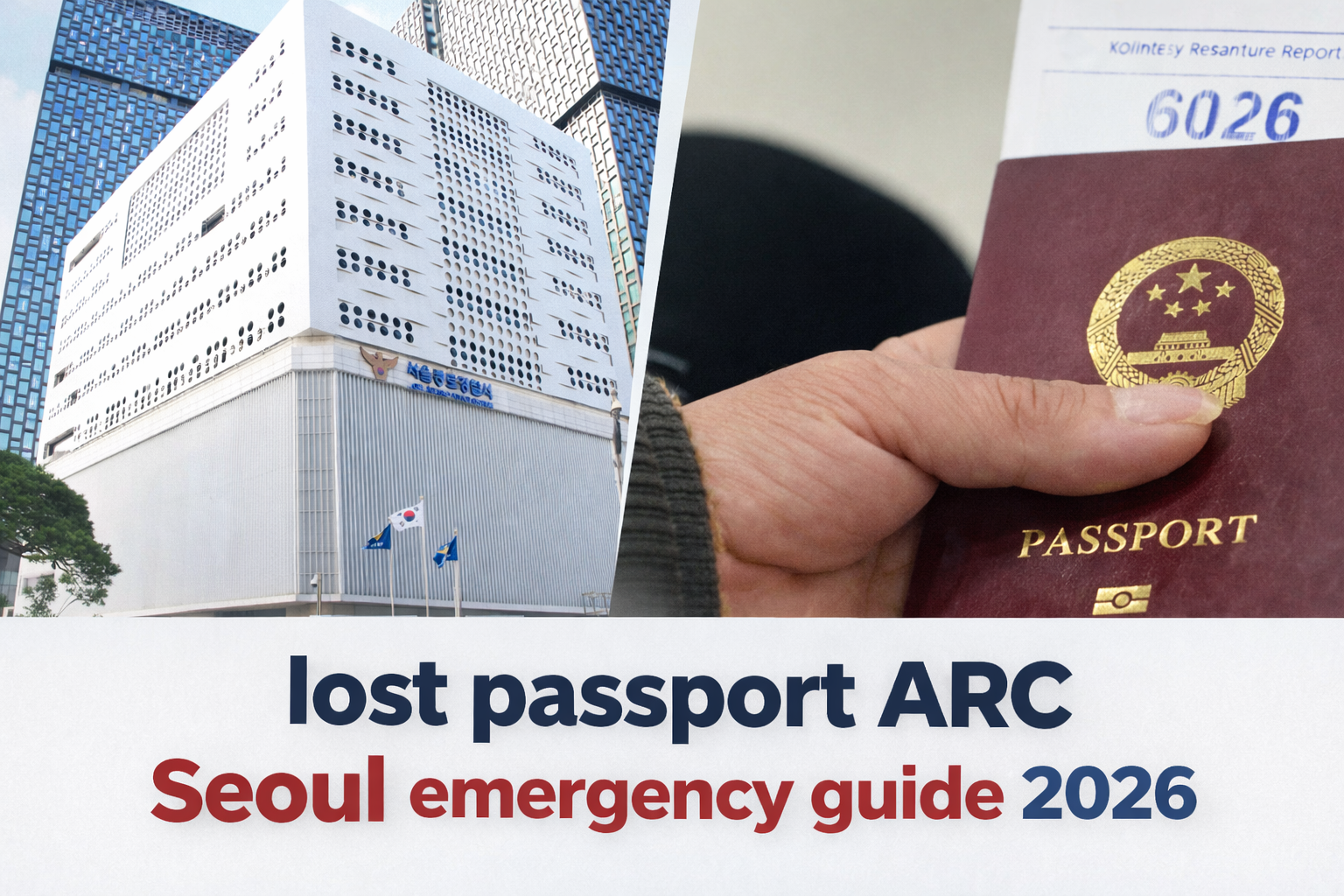 lost passport ARC Seoul emergency guide 2026.png