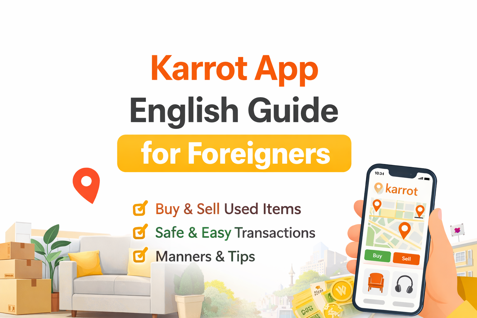 Karrot App English Guide for Foreigners