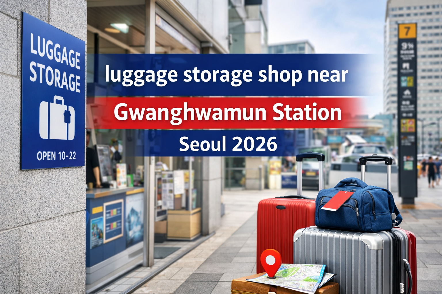 luggage storage Gwanghwamun Station Seoul 2026