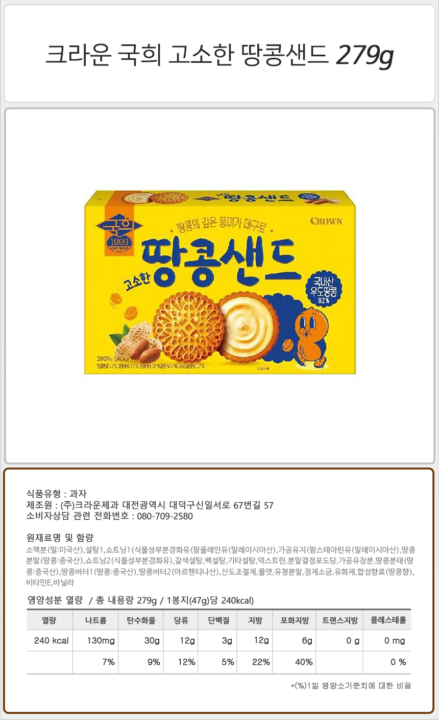 크라운 국희 고소한 땅콩샌드 279g_상세.jpg
