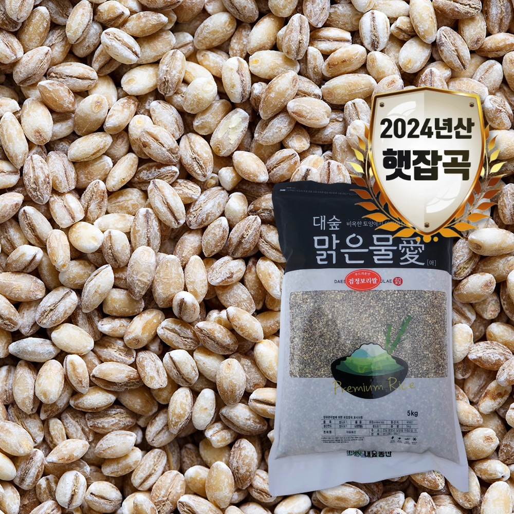 [대숲맑은물애] 25년산 흑맥 흑보리 검정보리쌀 1kg~5kg