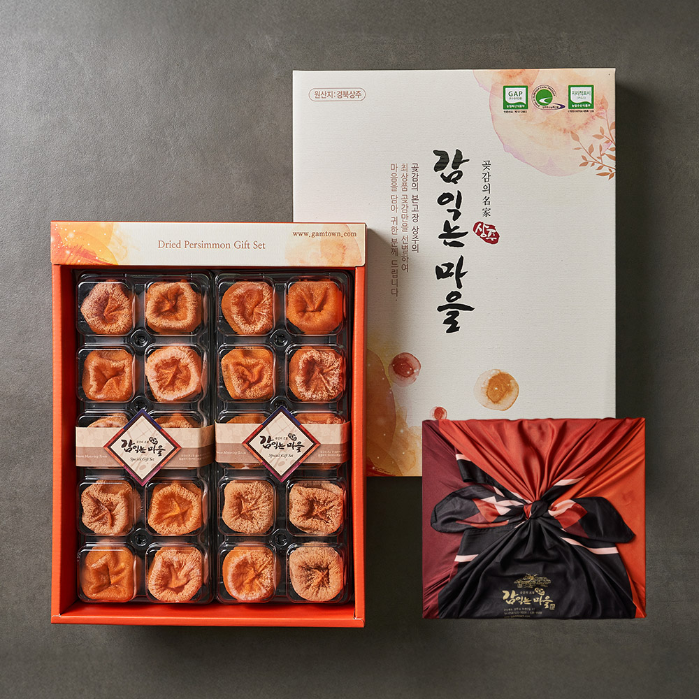 [명절선물] 반건시 곶감세트 2호 (고급포장+보자기포장+보냉가방)
