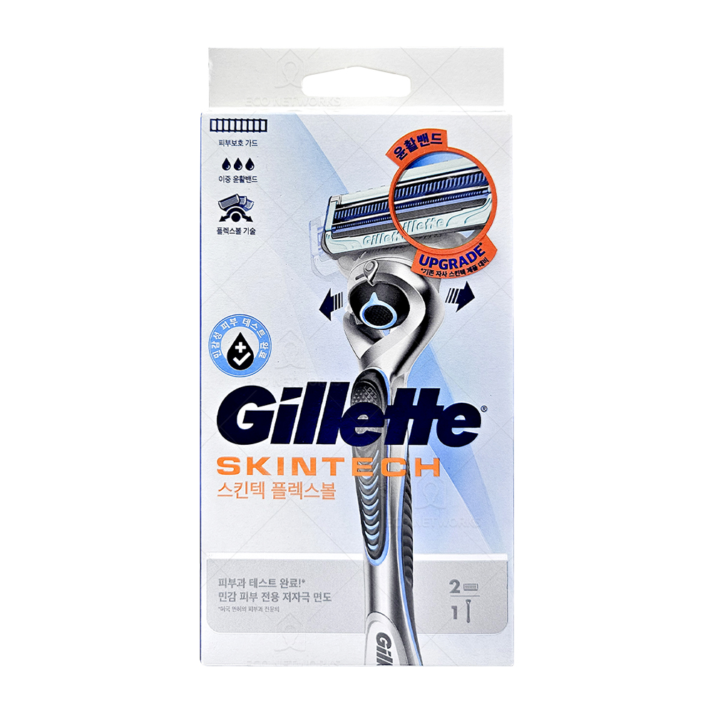 질레트 스킨텍 면도기 2UP 플렉스볼