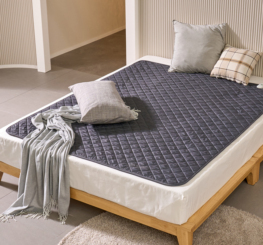 곰표 한일 전기매트 심플블랙그레이 전자파없는 탄소매트 EMF 카본매트 싱글 퀸 전기장판