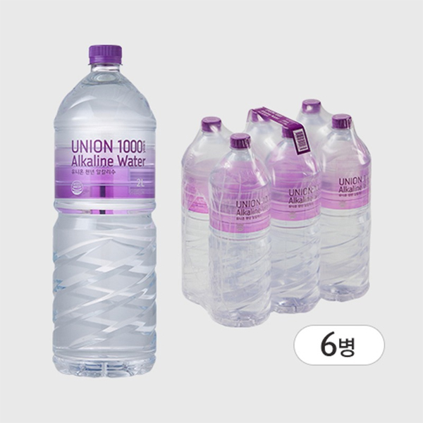 유니온 천년알칼리수2.0L 6병